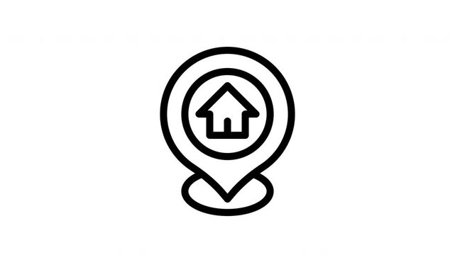 address minimalist stroke animation