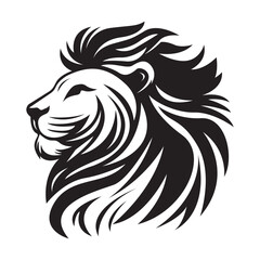 Fototapeta premium Lion head vector logo design