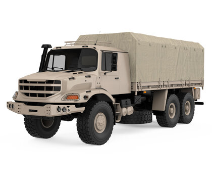Military Truck Isolated