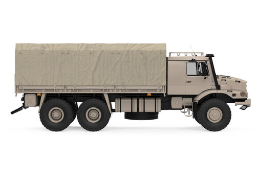 Military Truck Isolated