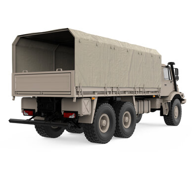 Military Truck Isolated