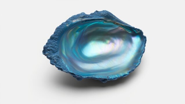 Iridescent Blue Shell Interior