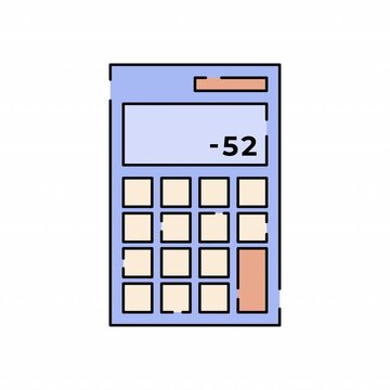 Calculator Illustration animation, can be used for various purposes such as UI, websites, mobile apps, presentations, and others.