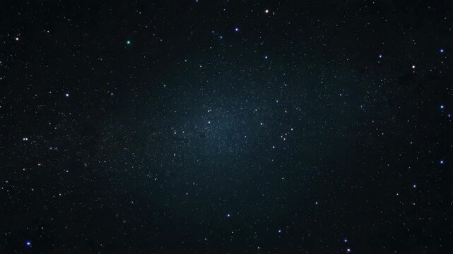 Star field milky way cloud starry night with distant band and solitary bright star