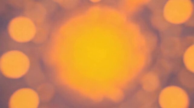 Glowing orange vortex of bokeh light particles and glowing orange particle tunnel with futuristic