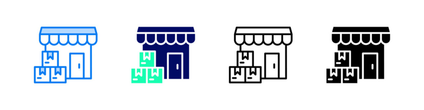 Wholesaler Multiple Style Icon Set Vector 