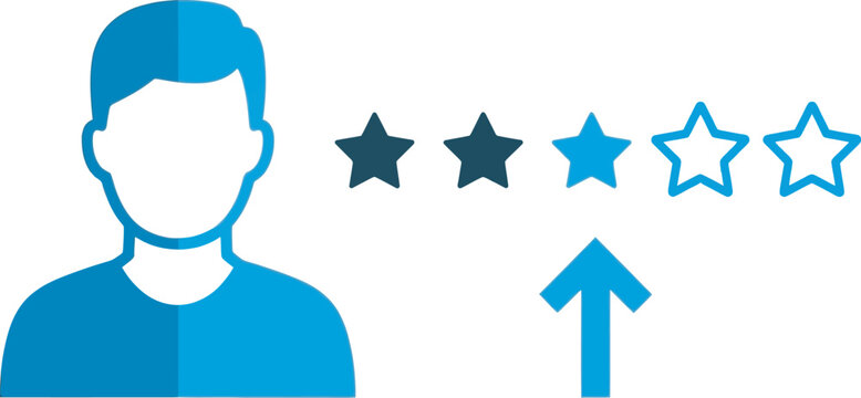 rating increase customer review feedback concept