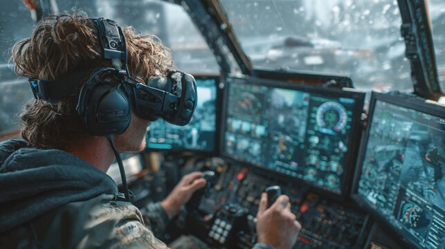 AI driven immersive training simulation technology showing realistic scenario modeling performance analytics and skill development intelligence