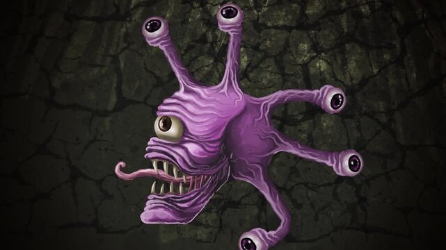 beholder monster floating monster in cavern