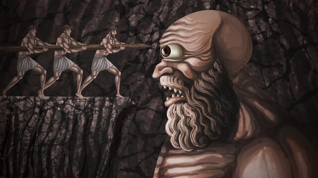 cyclops polyphemus blinded by odysseus and his crew