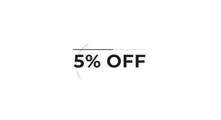 Obraz premium A promotional discount sign offering a percentage off a purchase