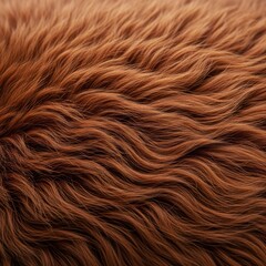 Fototapeta premium Luxurious Brown Faux Fur Texture - A Warm and Inviting Close-Up.