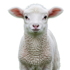 Fototapeta premium Close up of a young lamb with a gentle expression