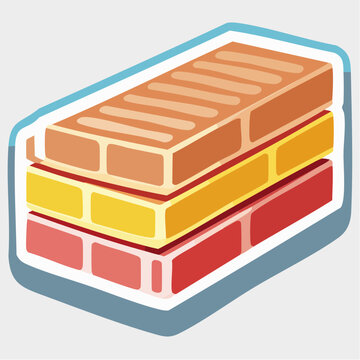 Stacked Bricks Illustration