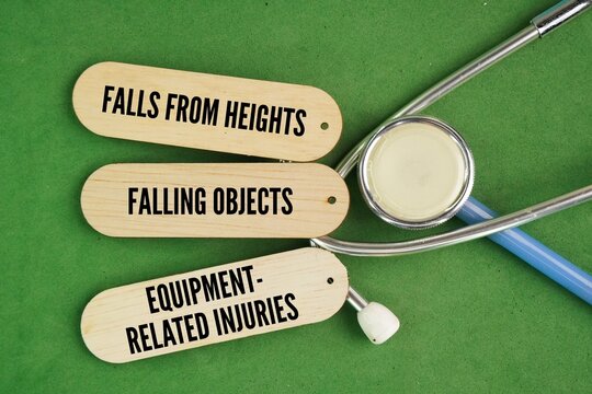 What are the three common accidents? Falls from heights, Falling objects, Equipment-related injuries word. fatalities and serious injuries in construction and industrial workplaces