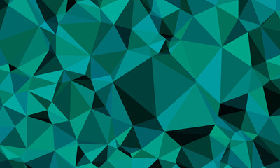 Fototapeta premium Abstract turquoise geometric mosaic background with glossy 3D tiles