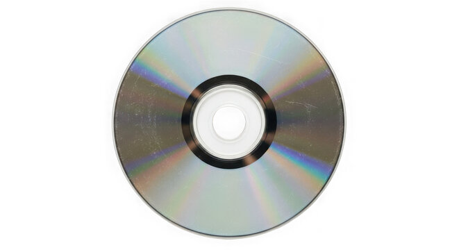 A sleek, reflective compact disc resting on a neutral background.
