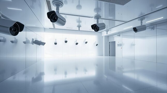 Algorithmic surveillance system with multiple monitoring devices