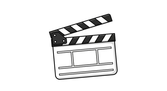Clapper board for film production.
