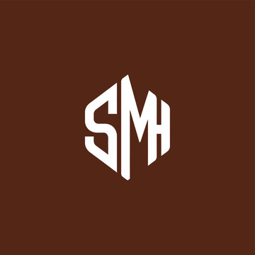 Modern Hexagonal Logo Design with SMH Initials.