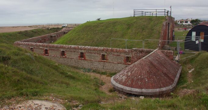 Shot of the east side of Shoreham Fort,