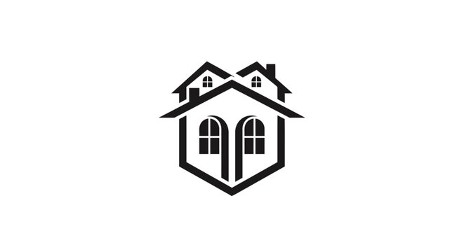 House Roof Architecture Design Element.