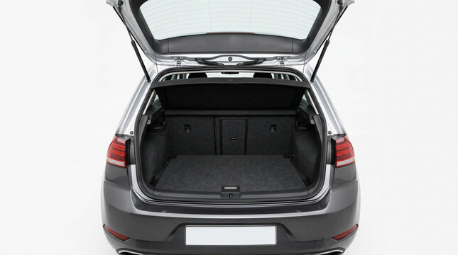 Car trunk interior empty space.