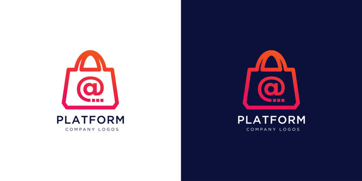 Initial shopping logo design idea