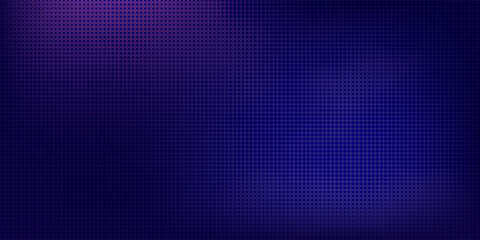 Purple abstract pixel texture bg video screen. Tv pattern background with square noise effect. Futuristic broadcast neon gradient banner for television. Modern vhs led static display element © fais