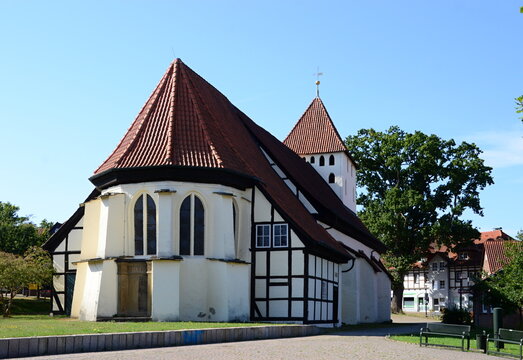 Historical Pankratius Church in Hankensb&uuml;ttel, Lower Saxony