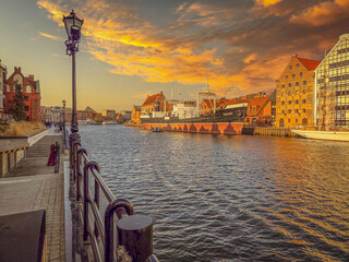 Architecture of the Old Town in Gdańsk, Poland. © Senatorek