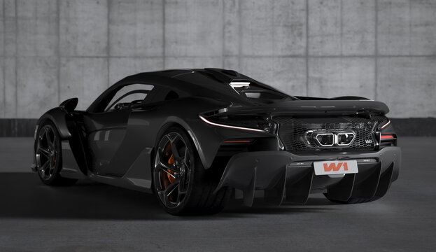 McLaren W1 is the most powerful and fastest road-legal hypercar in the brand's history-Illustrative editorial	