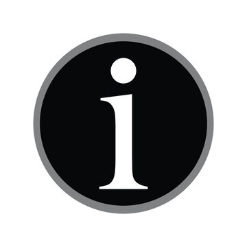 Information icon on white background. information sign. flat style. Vector Illustration . EPS 10 .