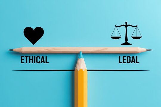 Conceptual balance between ethical and legal values