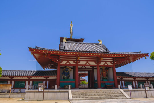 四天王寺、約1400年もの歴史を有する大阪を代表する由緒正しい寺院、大阪、日本