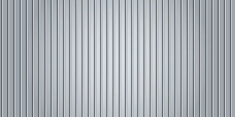 Obraz premium Corrugated metal texture background. Industrial grey steel sheet pattern. Vector illustration of zinc wall or cargo container surface for construction and warehouse concepts.