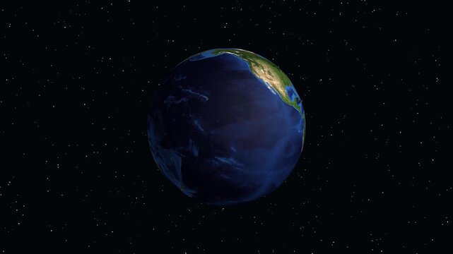 Earth Zoom Animation Focusing on Rangoon Burma with Geographic Coordinates