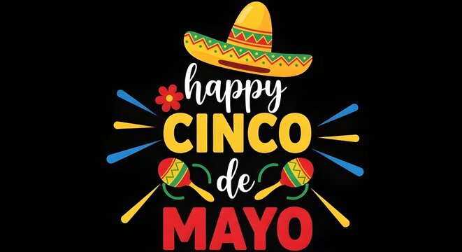 Celebrating cinco de mayo with vibrant sombrero decorations