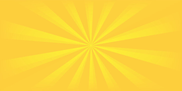 Orange Sunburst Pattern with yellow Background. Rays. Radial. Summer Banner. Exploding star burst texture japanese radius cartoon pattern abstract eps editable vector