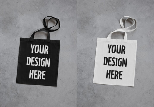 Mockup Of Tote Bag, Customizable