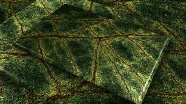 Rainforest Green Marble Tiles with Elegant Rotation and Looped Background for Unique Tropical Stone Design and Elite Luxury Style with Abstract Aesthetics