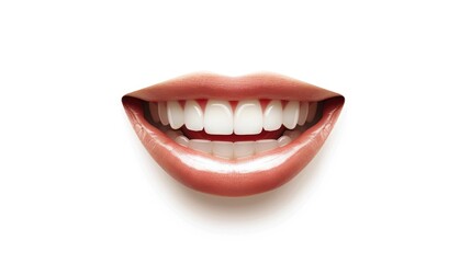 Naklejka premium Create a Smiling, Perfect Teeth Model for Dental Advertisements