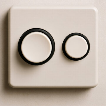 Minimal control interface representing simplified decision making binary choices and reduced complexity within political systems