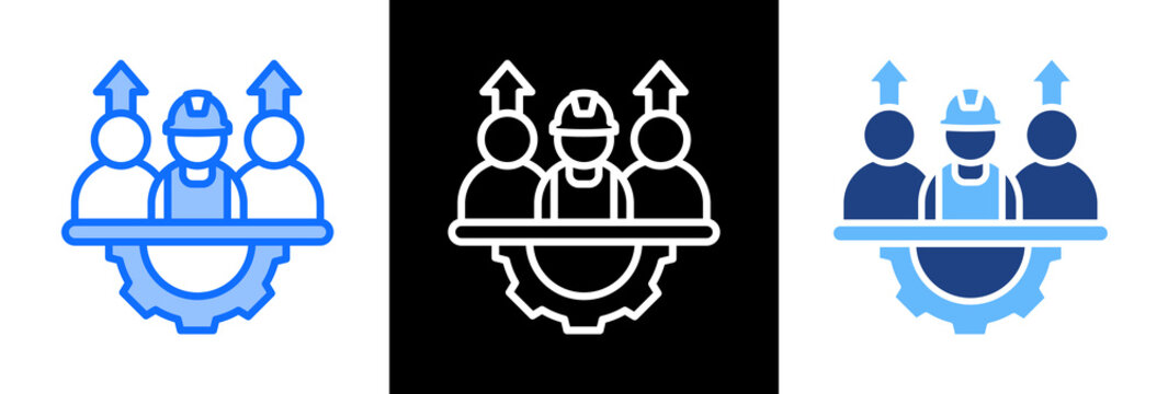 Workforce Growth triplestyle icon