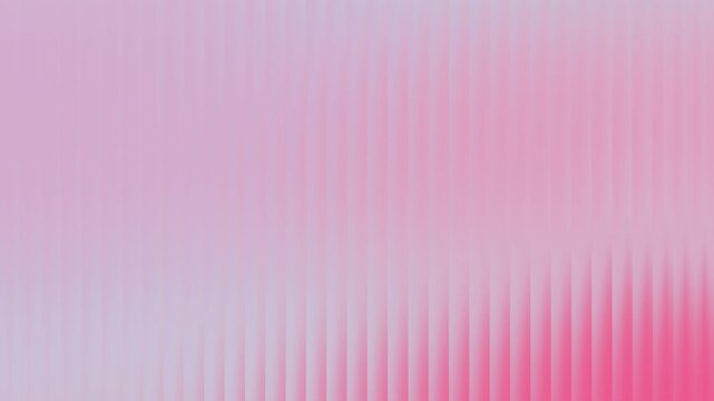 Light cyan, pink, white, and lilac ribbed glass abstract gradient. 4k seamless loop motion background for aesthetic 2000s videos.