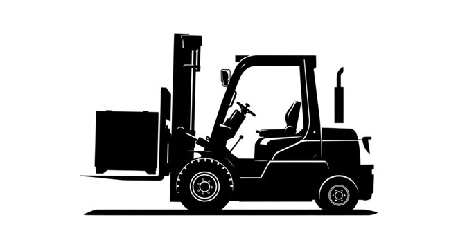 Vector ilustration of forklift 