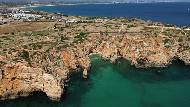 Drone video Praia do Barranco do Martinho Portugal Europe