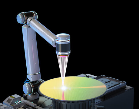 EUV lithography systems for semiconductor manufacturing isolated on black