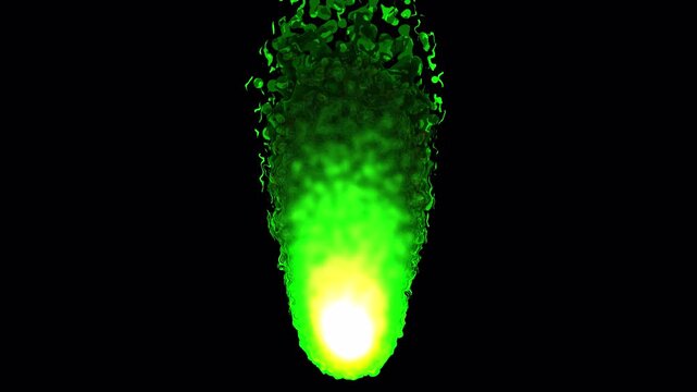 Toxic **Green Poison Fireball** Evil Magic Spell Overlay **Alpha Channel** Loop 4K