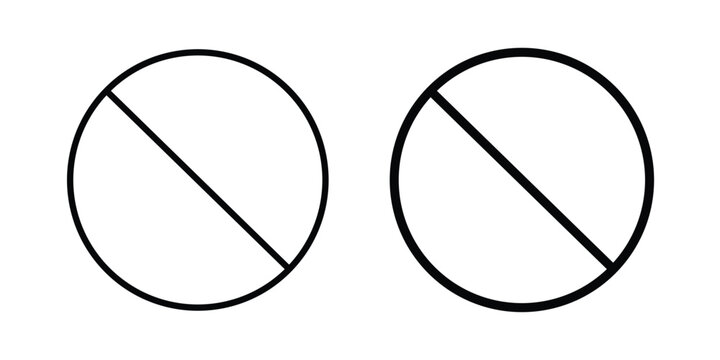 Blocked icon vector design Illustration pack for apps.